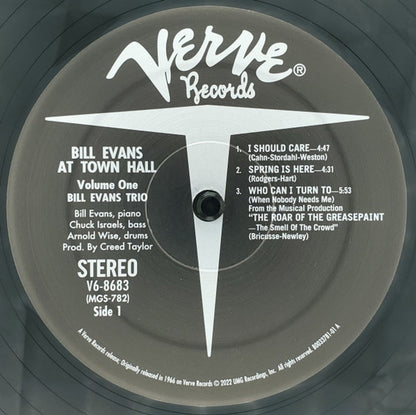 Bill Evans – At Town Hall, Volume One (LP Vinyl) Vinyl Record