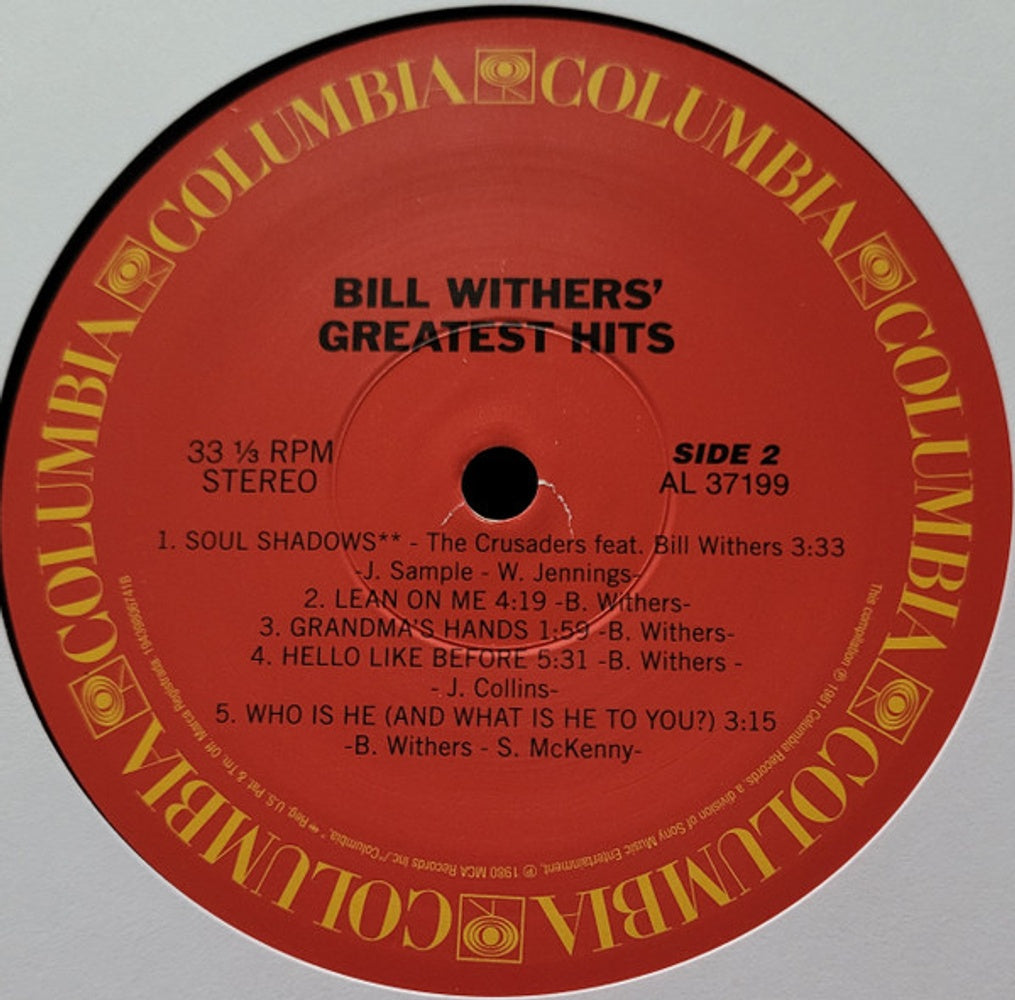 Bill Withers – Greatest Hits: Just The Two Of Us & Soul Shadows (LP Vinyl) Vinyl Record