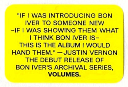 Bon Iver – Volumes: One Selections From Music Concerts 2019-2023 Music CD