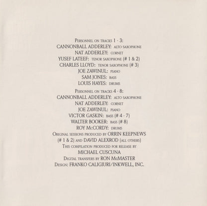 Cannonball Adderley Quintet – Best of the Capitol Years Music CD