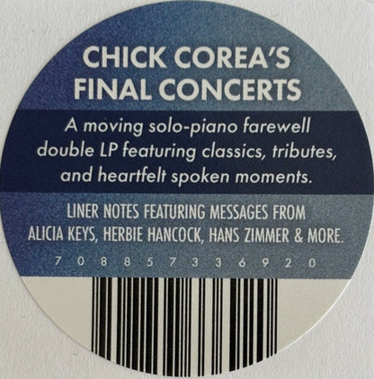 Chick Corea – Forever Yours: The Farewell Concert Music CD