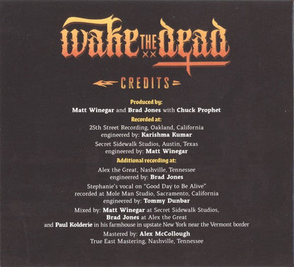 Chuck Prophet – Wake The Dead Music CD