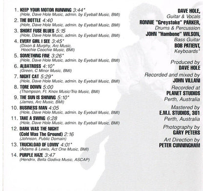 Dave Hole – Short Fuse Blues Music CD
