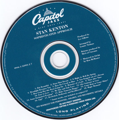 Stan Kenton – Sophisticated Approach Music CD