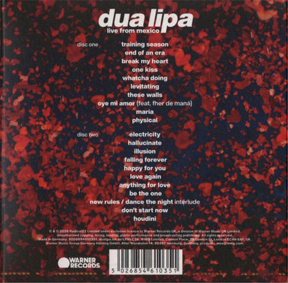 Dua Lipa – Live From Mexico (2-CD)