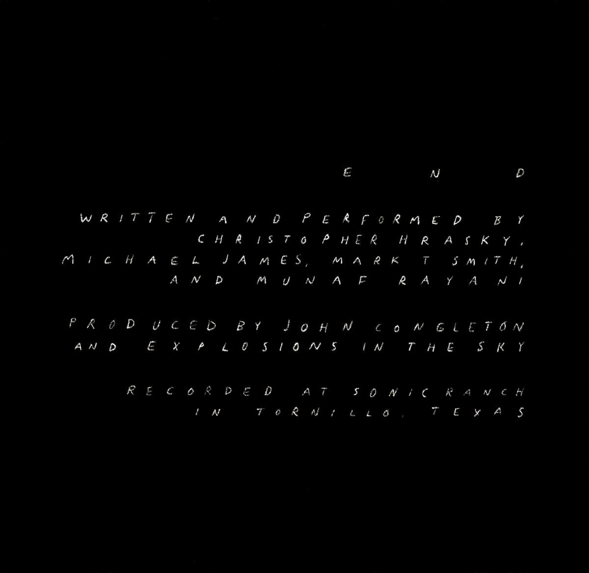 Explosions In The Sky – End Music CD