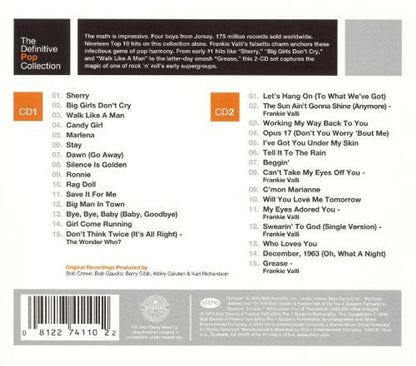Frankie Valli and The Four Seasons – Definitive Pop (2-CD)