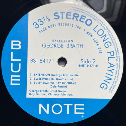 George Braith – Extension (LP Vinyl) Vinyl Record