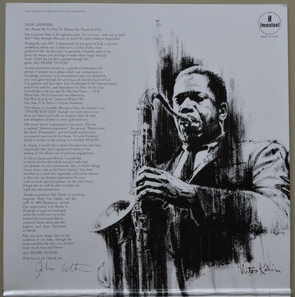 John Coltrane – Love Supreme (LP Vinyl) Vinyl Record
