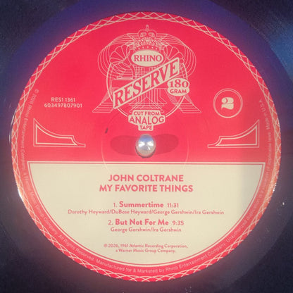 John Coltrane – My Favorite Things (LP Vinyl) Vinyl Record