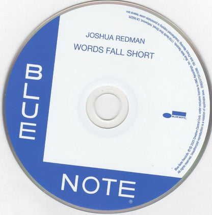 Joshua Redman – Words Fall Short Music CD