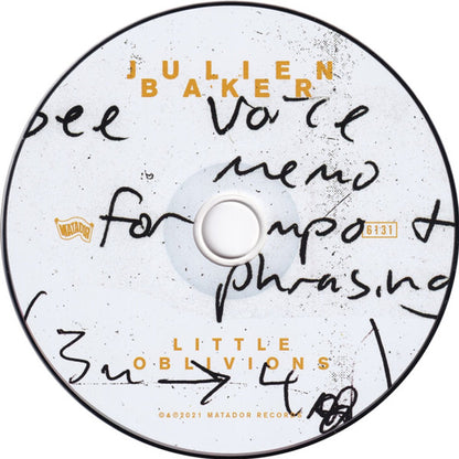 Julien Baker – Little Oblivions Music CD