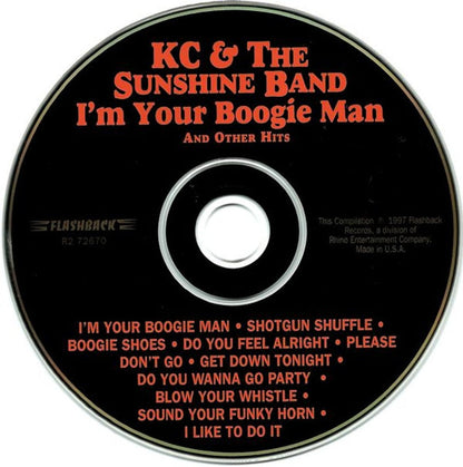 Kc & The Sunshine Band – I'm Your Boogie Man & Other Hits Music CD