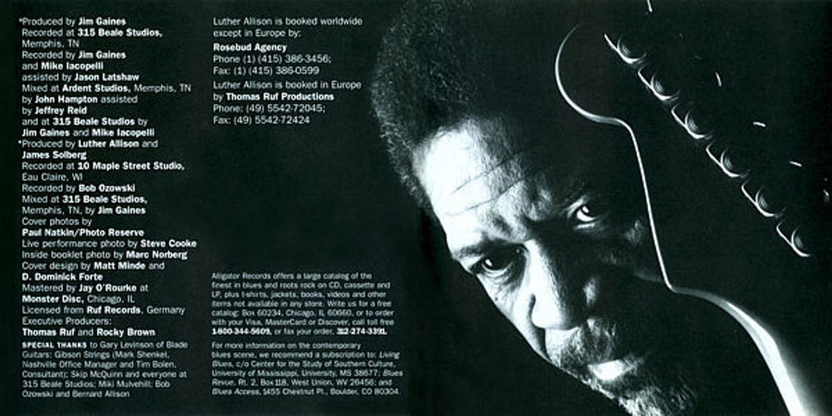 Luther Allison – Blue Streak Music CD