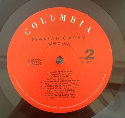 Mariah Carey – Music Box (LP Vinyl) Vinyl Record