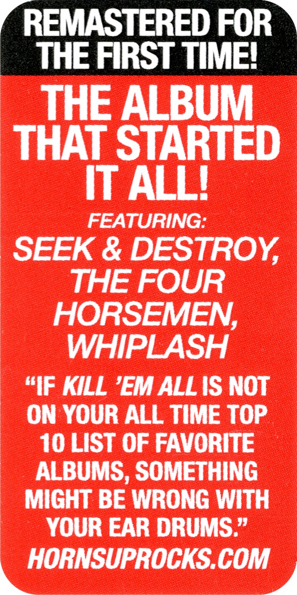 Metallica – Kill Em All Music CD