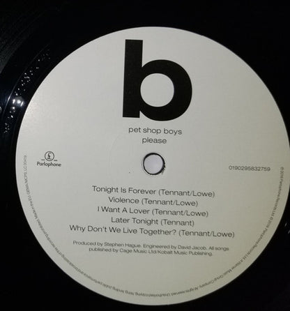Pet Shop Boys – Please (LP Vinyl) Vinyl Record
