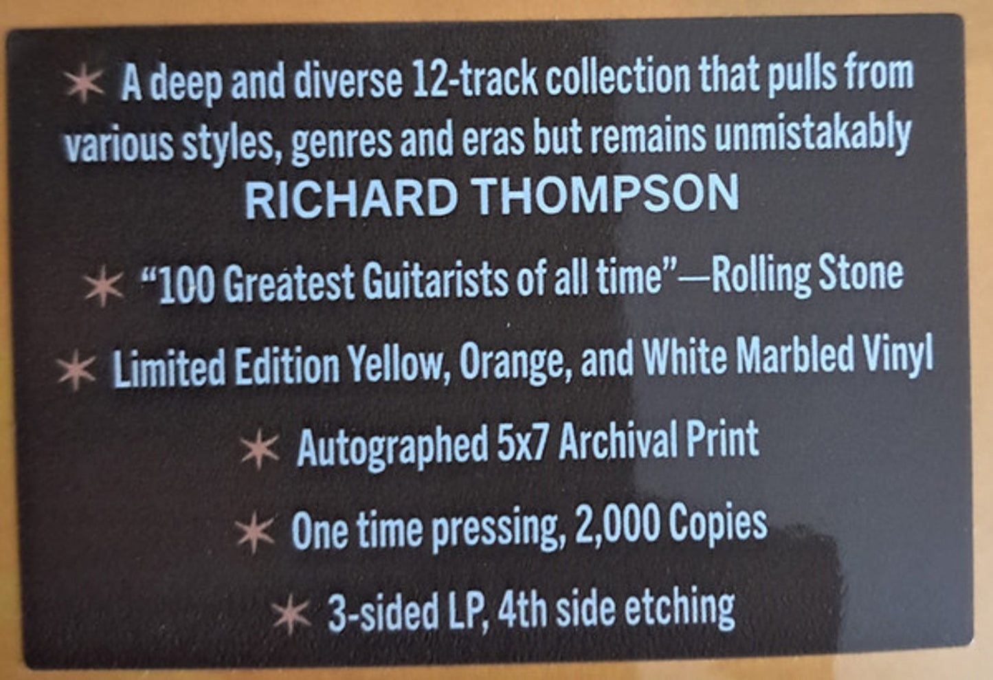 Richard Thompson – Ship To Shore (2-LP Vinyl) Vinyl Record
