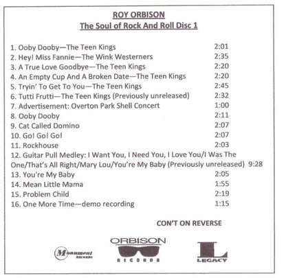 Roy Orbison – The Soul Of Rock and Roll (4-CD)