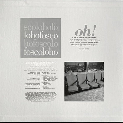 Scolohofo – Oh! (2-LP Vinyl) Vinyl Record