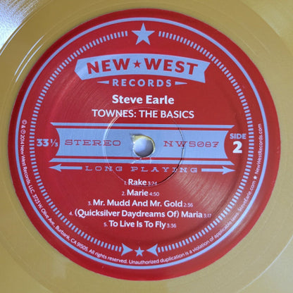 Steve Earle – Townes: The Basics (LP Vinyl) Vinyl Record