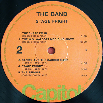 The Band – Stage Fright (LP Vinyl) Vinyl Record
