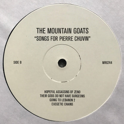 The Mountain Goats – Songs for Pierre Chuvin (LP Vinyl) Vinyl Record
