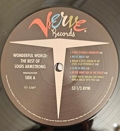 Wonderful World - The Best Of Louis Armstrong (LP Vinyl) Vinyl Record