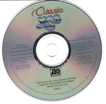 Yes – Classic Yes Music CD