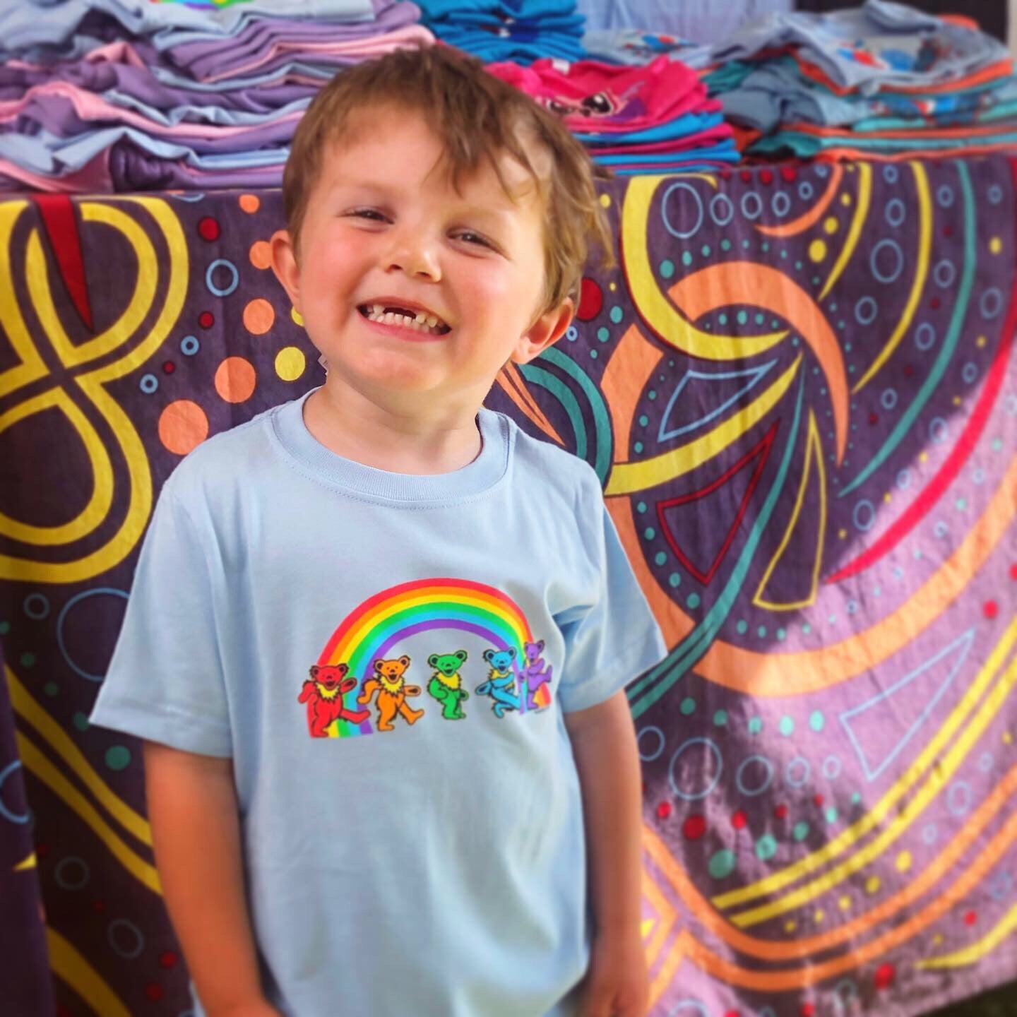 Grateful Dead Rainbow Bears Toddler T Shirt