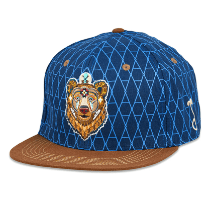 Frank Brothers Brother Bear Blue Fitted Hat Grassroots California