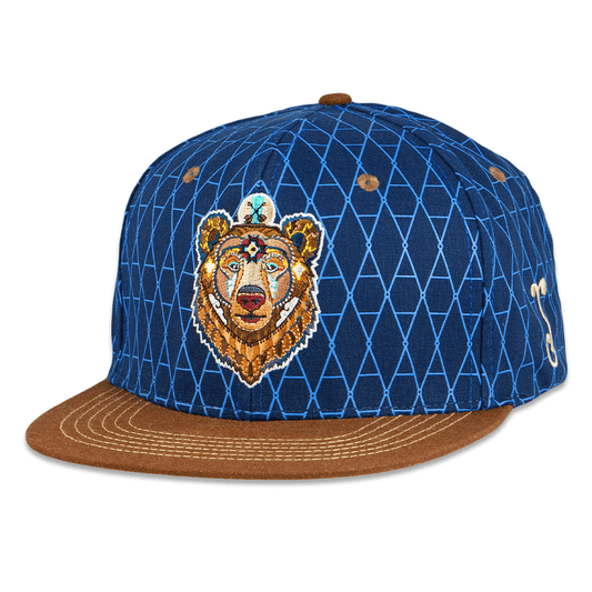 Frank Brothers Brother Bear Blue Snapback Hat Grassroots California