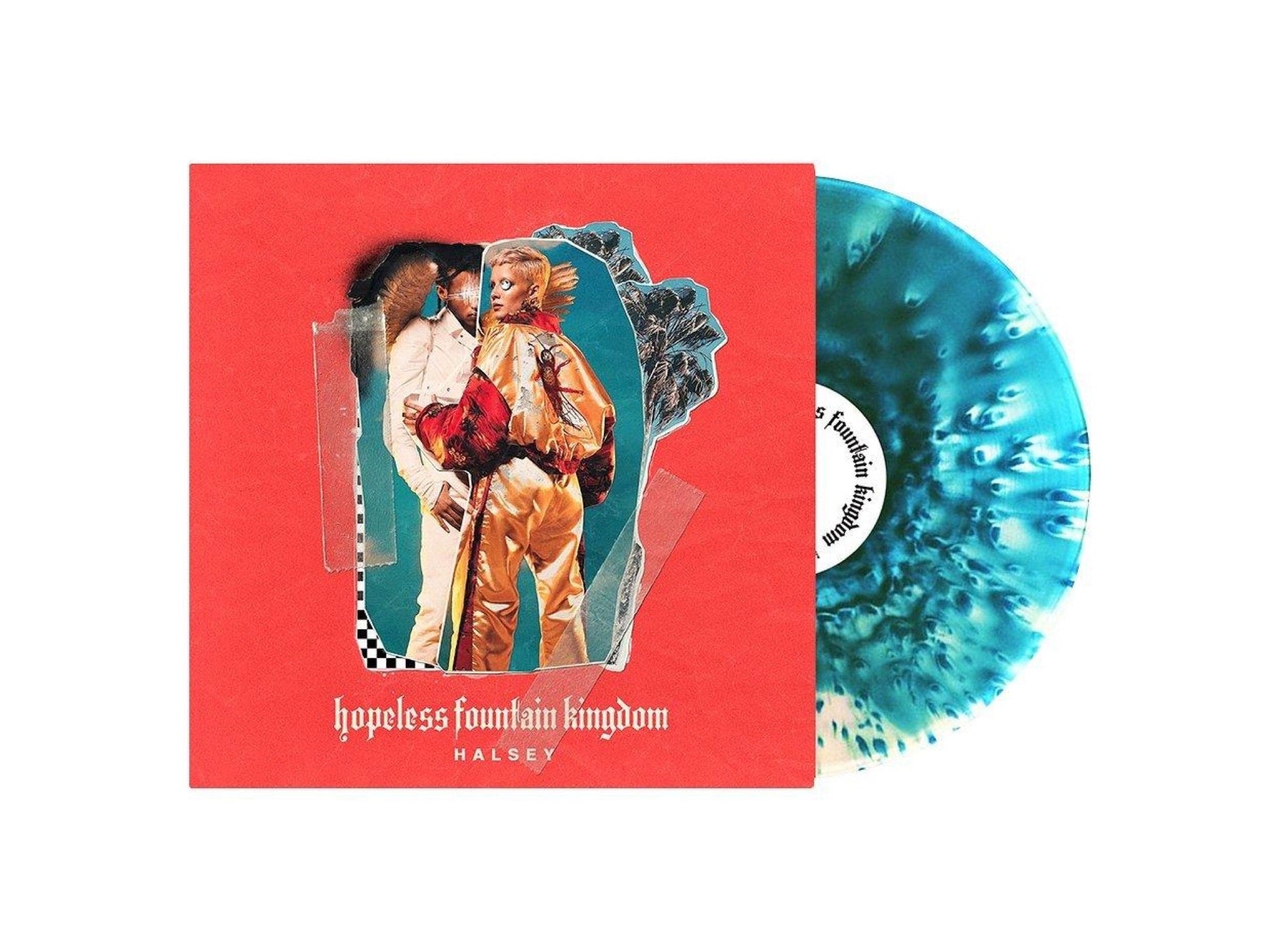 Halsey - Hopeless Fountain Kingdom (Limited Edition Clear W/ Teal Splatter Colored Vinyl) Vinyl Record
