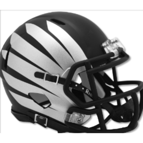 Oregon Ducks NCAA Mini Speed Football Helmet Black w/Wing - NCAA.
