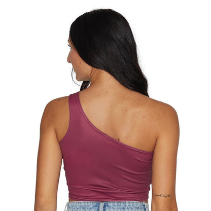 College of Charleston Maroon Womens One Shoulder Tank Top Officially Licensed