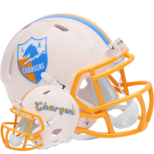 Los Angeles Chargers Speed Mini Football Helmet RETRO - NFL