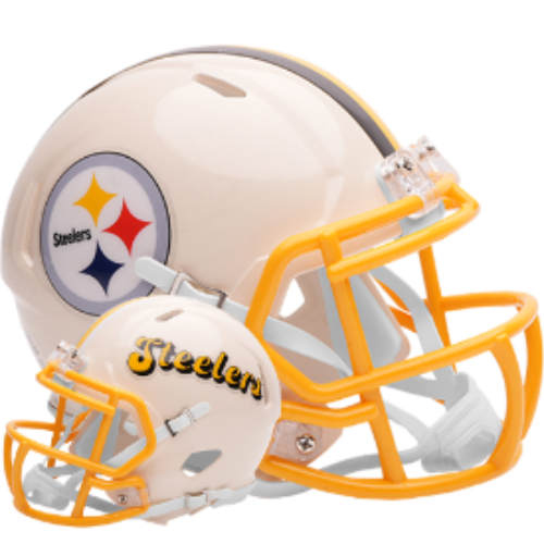 Pittsburgh Steelers Speed Mini Football Helmet RETRO - NFL