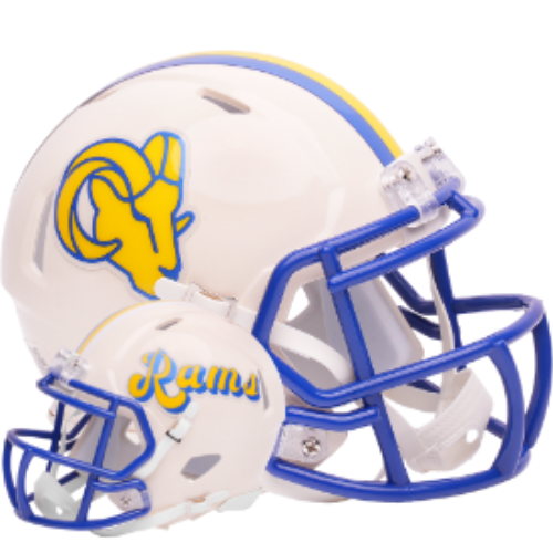 Los Angeles Rams Speed Mini Football Helmet RETRO - NFL