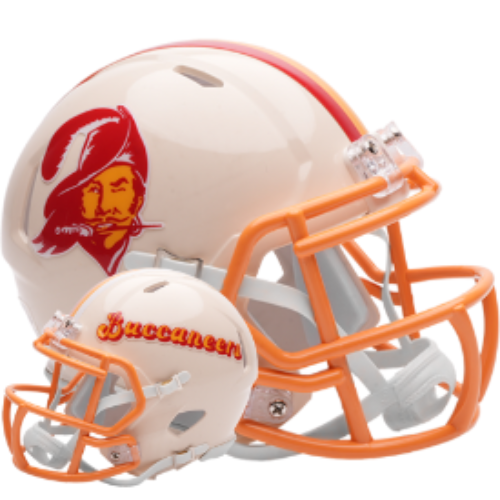 Tampa Bay Buccaneers Speed Mini Football Helmet RETRO - NFL