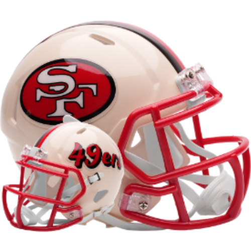 San Francisco 49ers Speed Mini Football Helmet RETRO - NFL