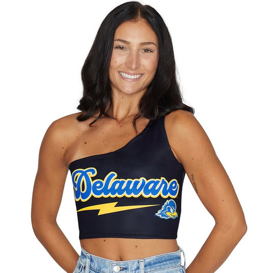 Delaware Lightning Womens One Shoulder Tank Top Officially Licensed