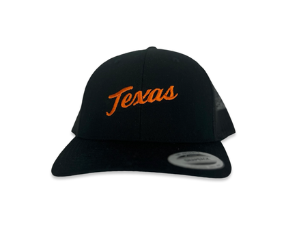 Texas Longhorns / Texas Script Embroidered / Hats / UT9112 / MM Hat