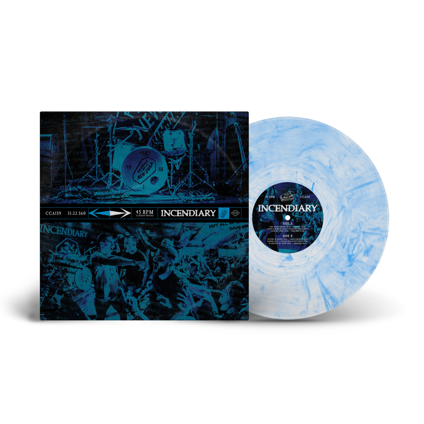 Incendiary - Product Of New York (Indie Exclusive) [Clear W/ Cyan Marble] [Vinyl] Vinyl Record