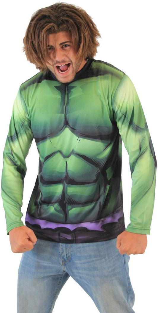 Incredible Hulk Sublimated Adult LONG SLEEVE Costume T Shirt
