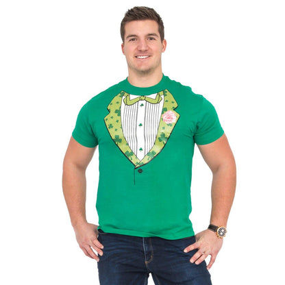 Irish Tuxedo St. Patrick's Day Rhinestones T-shirt