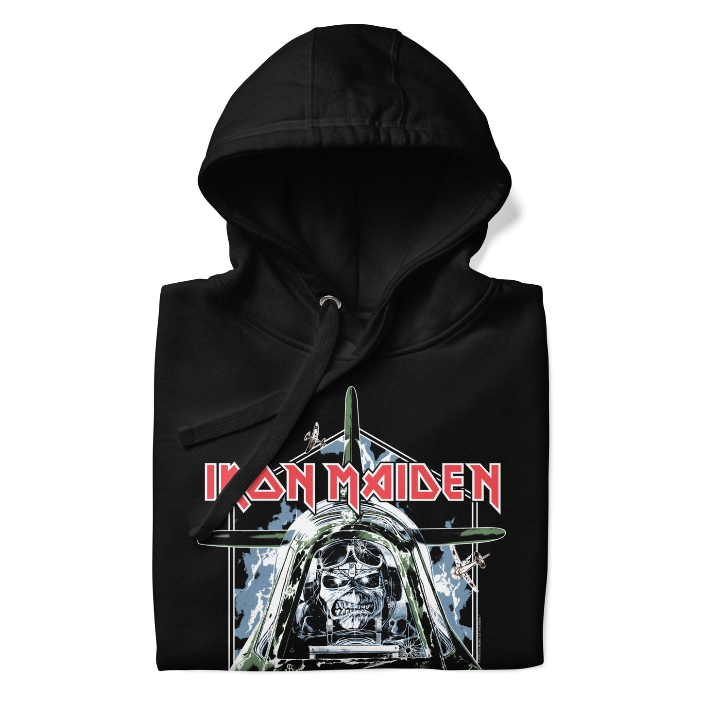 Iron Maiden Aces High Classic Mens Officially Licensed Hoodie Black