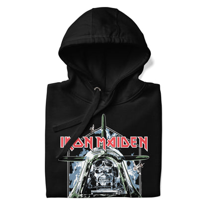 Iron Maiden Aces High Classic Mens Officially Licensed Hoodie Black