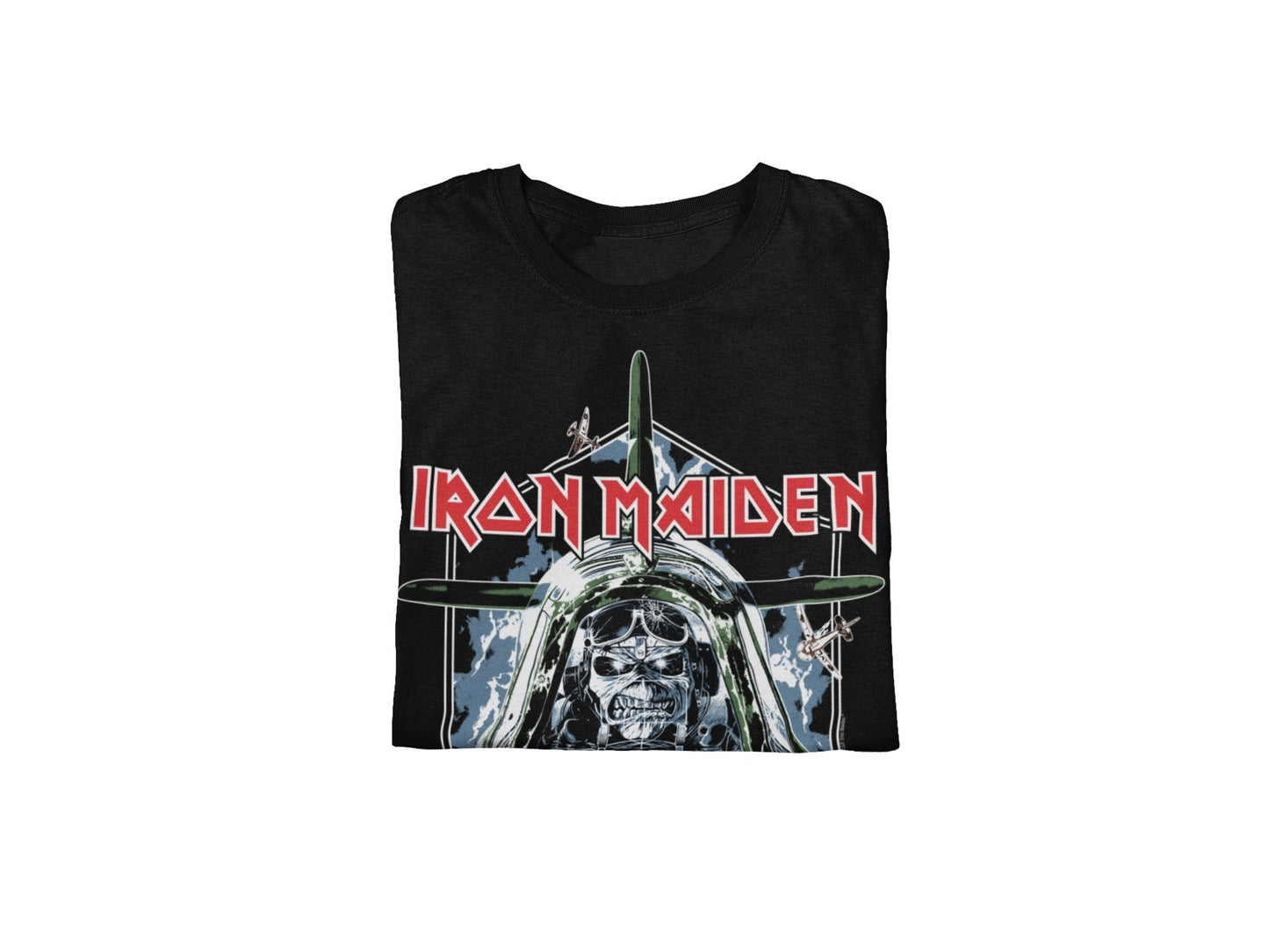 Iron Maiden Aces High Jumbo Print Officially Licensed Mens T Shirt Black