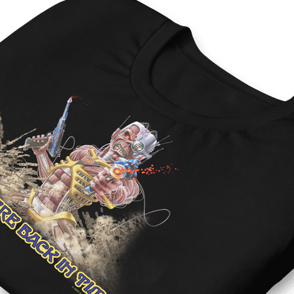Iron Maiden Back in Time Officially Licensed Mens T Shirt Black