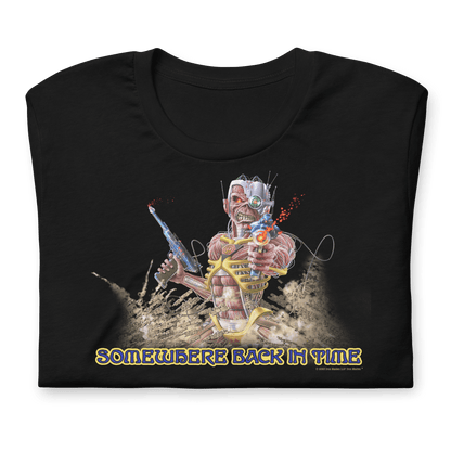 Iron Maiden Back in Time Officially Licensed Mens T Shirt Black